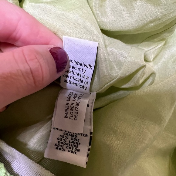 dvf diane von furstenberg size 4 Neon Wanrer Flower Lace Dress - Picture 10 of 13